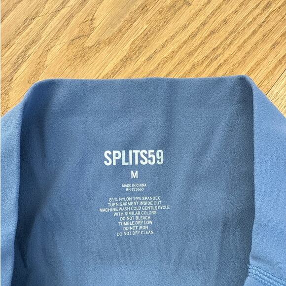 Splits 59 - Racer Back Sports Bra & High Waist Leggings in Blueish Gray - Picture 4 of 7